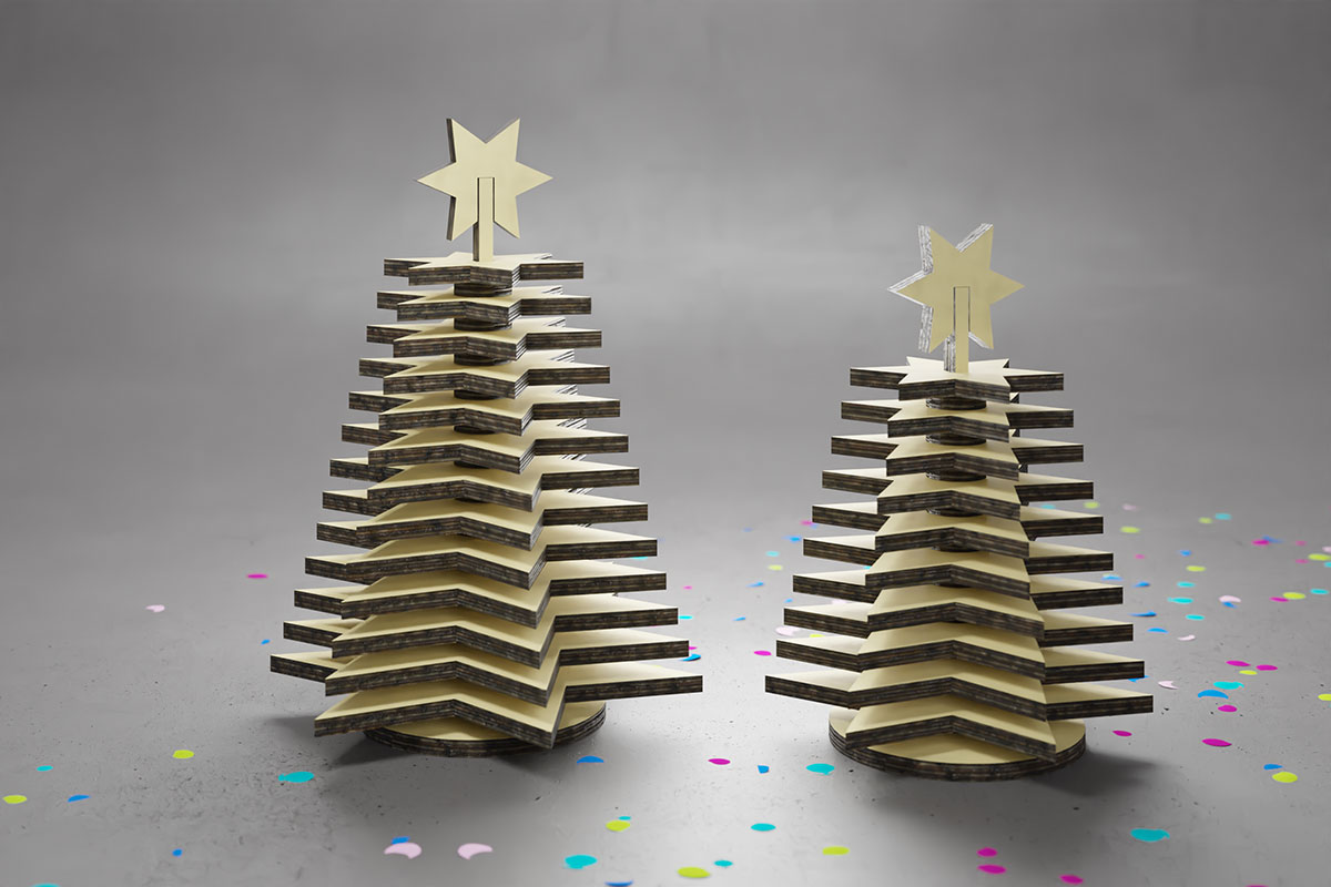 Weihnachtsbaum aus Sternen