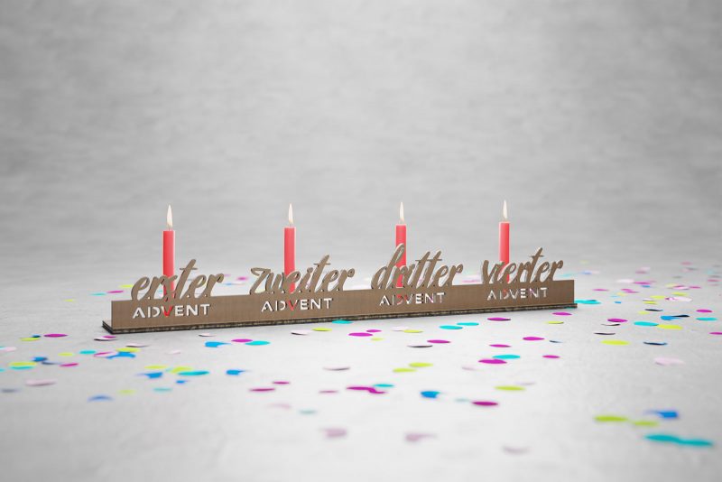 Adventsleiste Typo