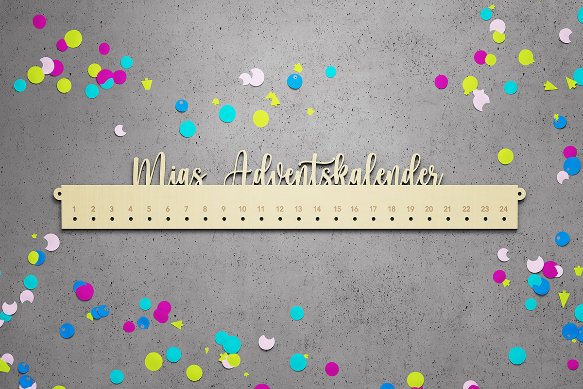 Adventskalender personalisiert mit Name