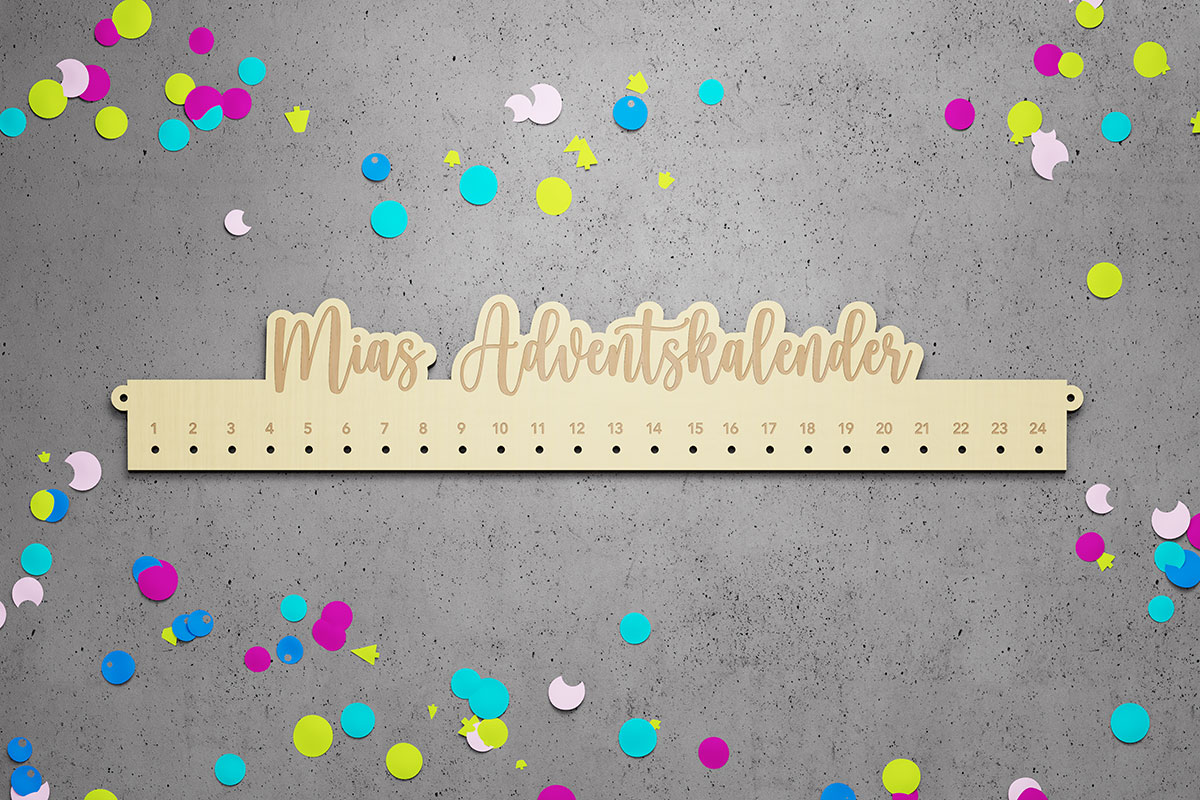 Adventskalender personalisiert mit Name