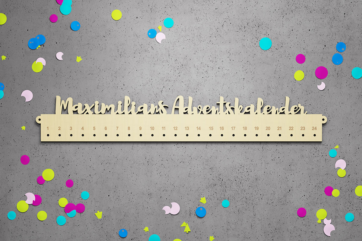 Adventskalender personalisiert mit Name