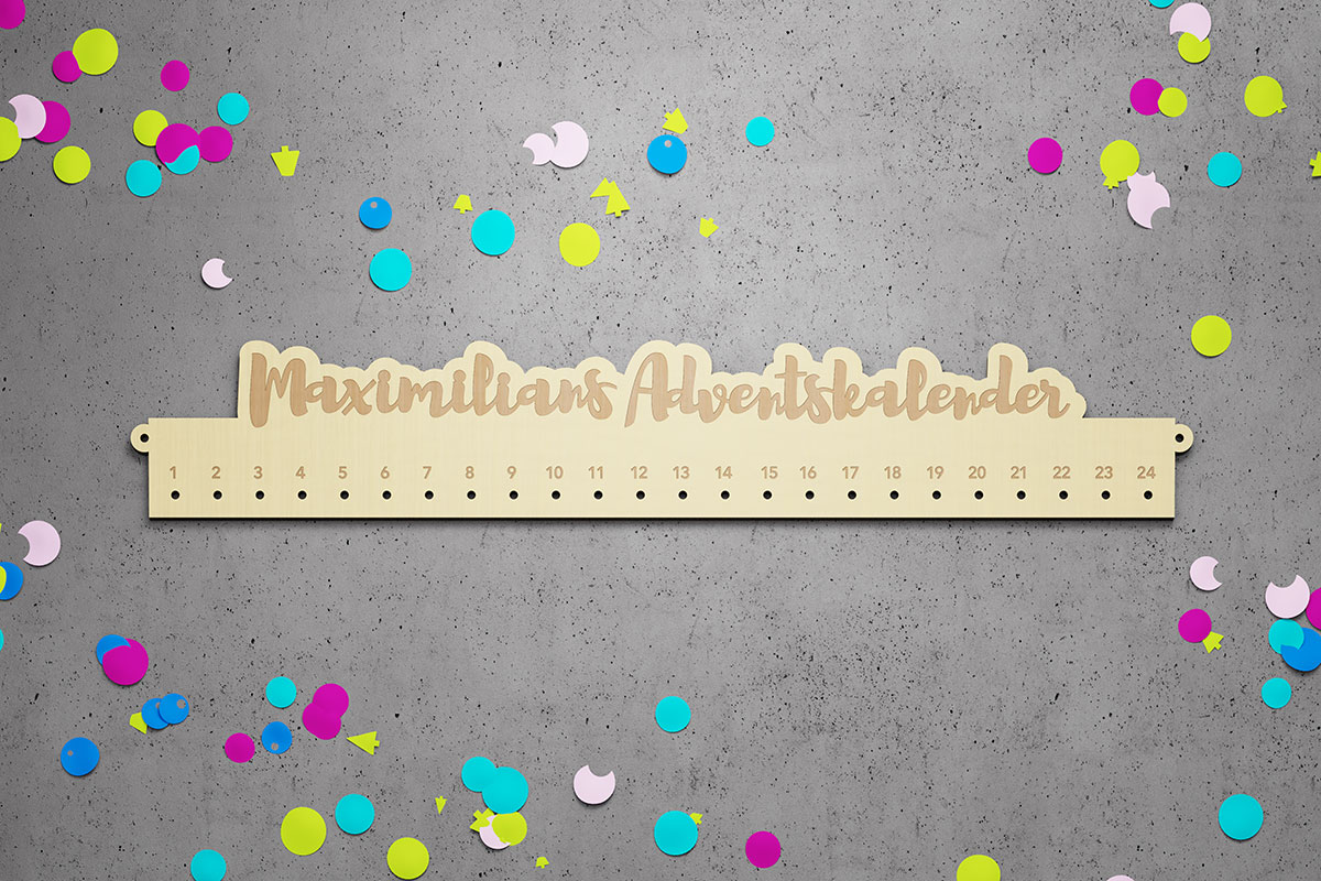Adventskalender personalisiert mit Name