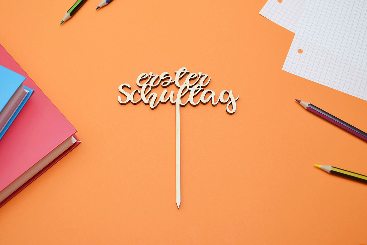 Cake-Topper "Erster Schultag"