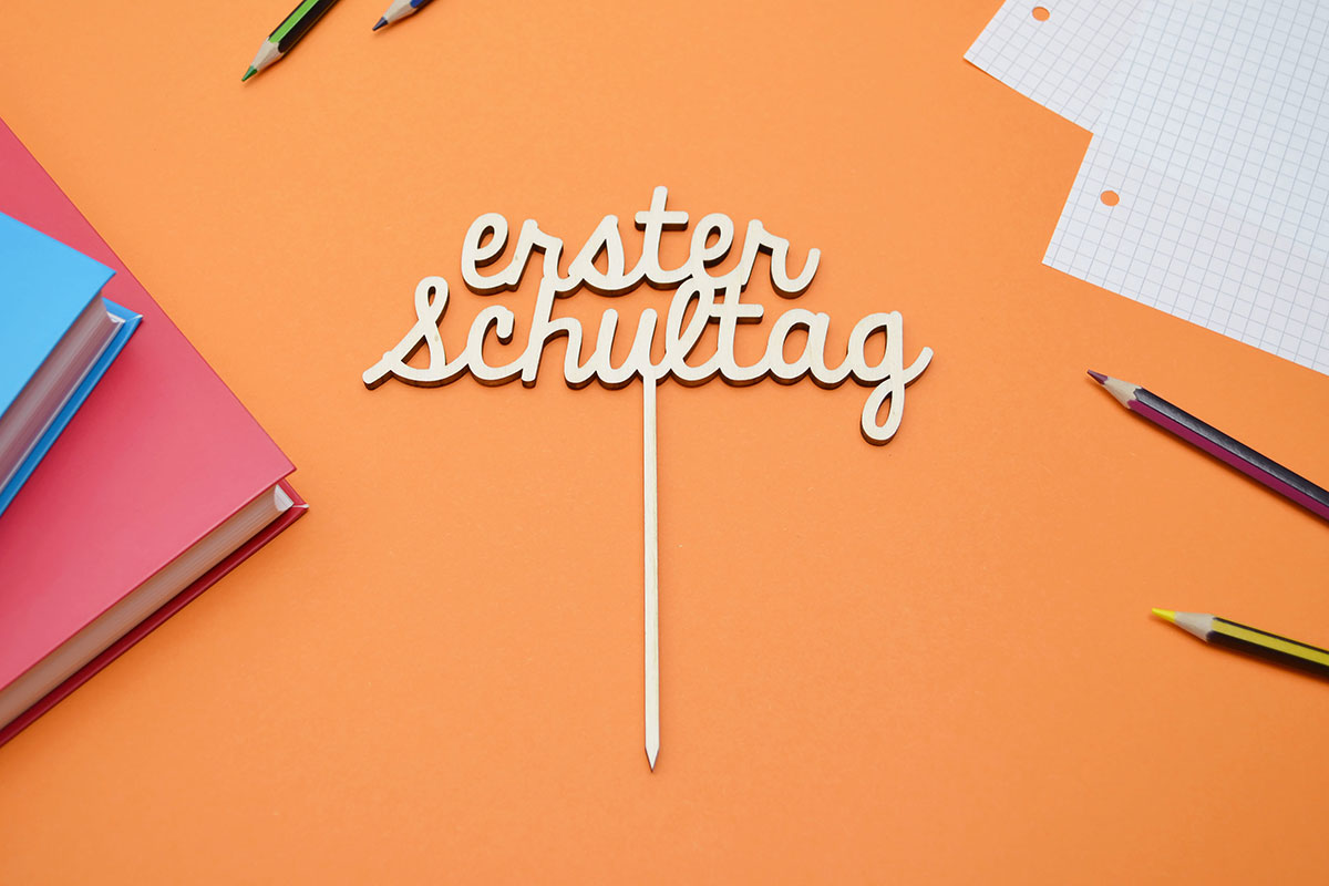 Cake-Topper "Erster Schultag"