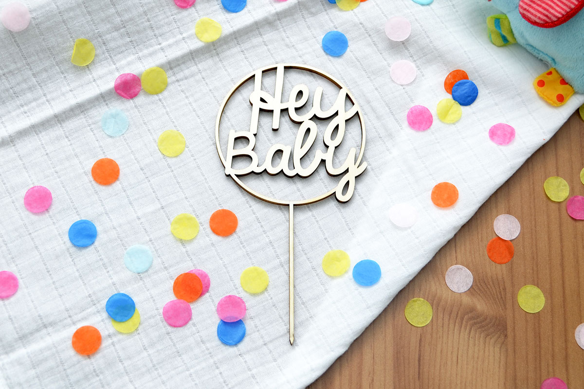 Cake-Topper zur Geburt