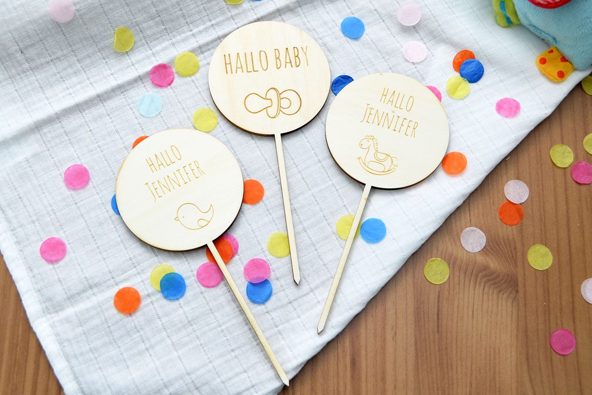 Cake-Topper Geburt
