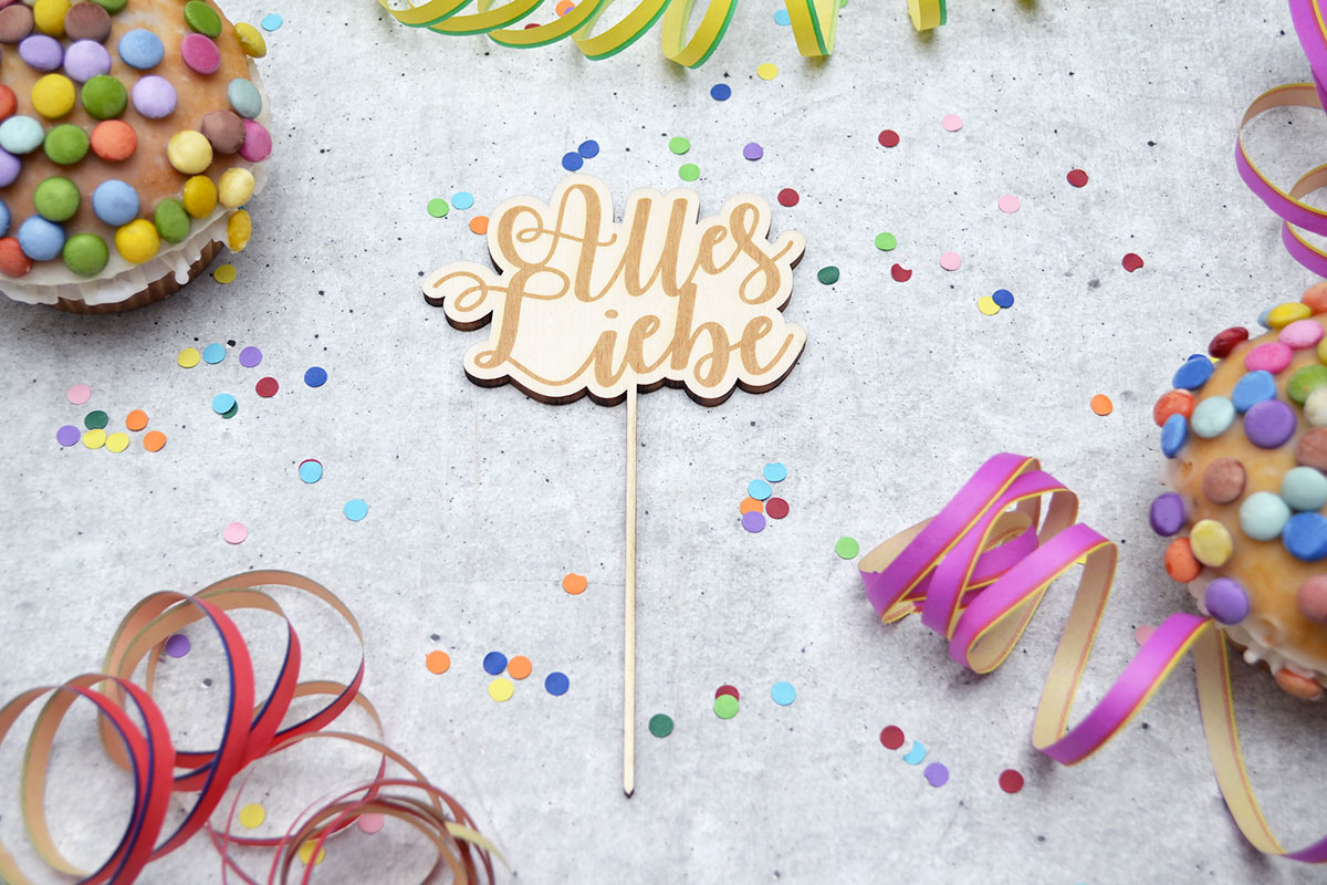 Cake-Topper zum Geburtstag