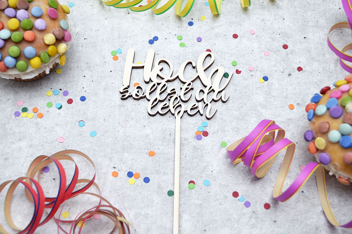 Cake-Topper zum Geburtstag