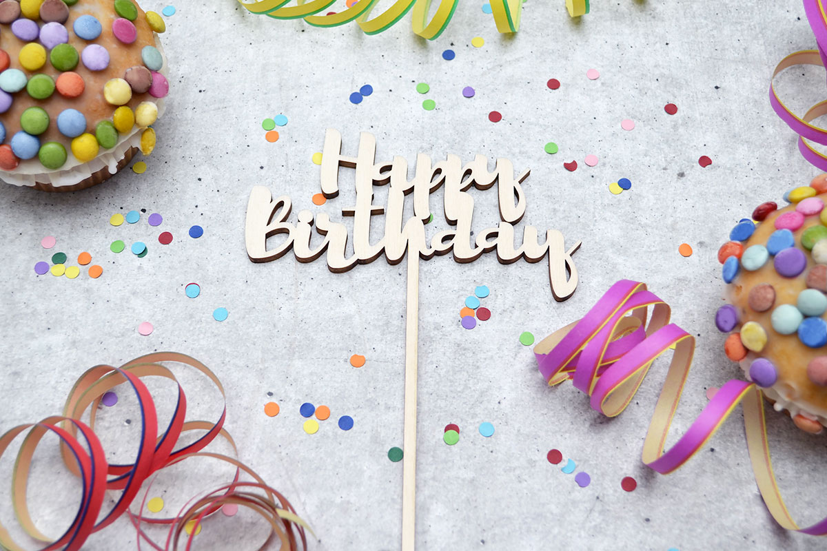 Cake-Topper zum Geburtstag