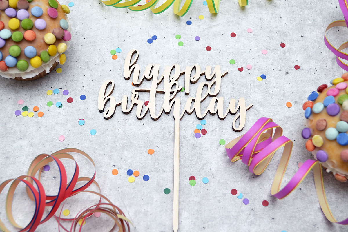 Cake-Topper zum Geburtstag