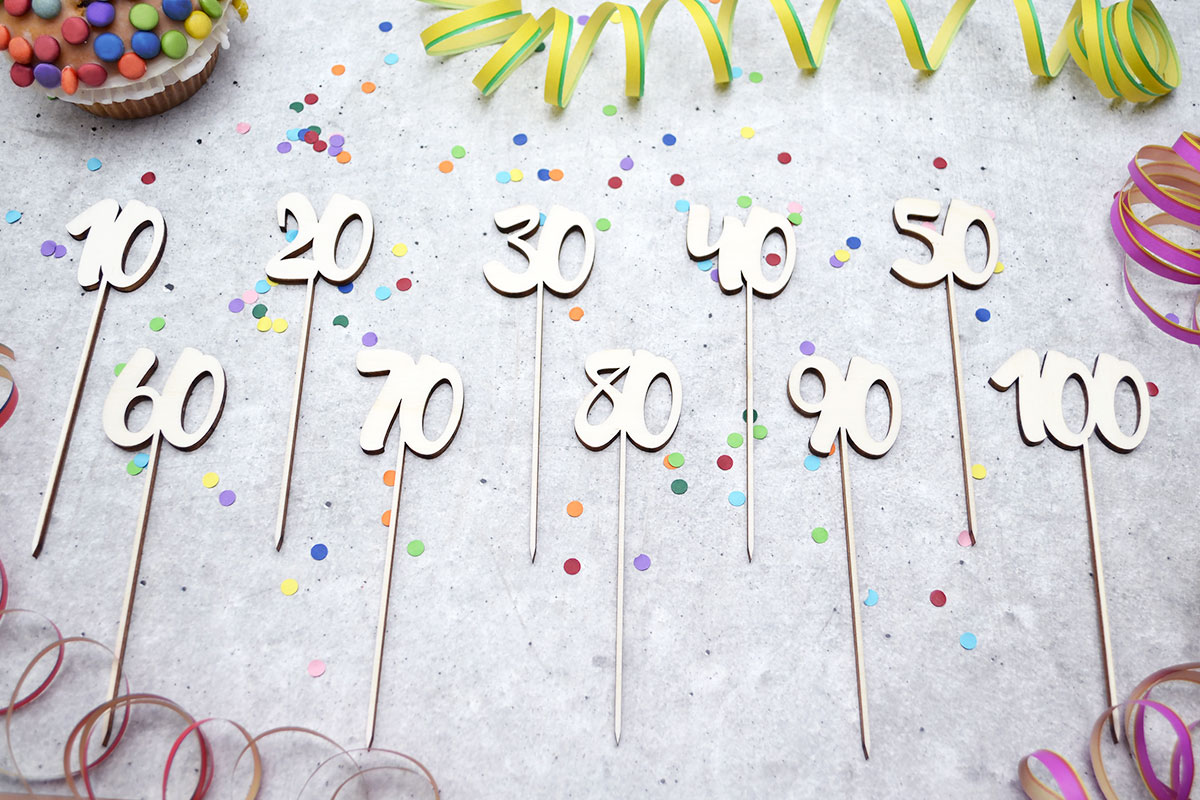 Cake-Topper Zahlen