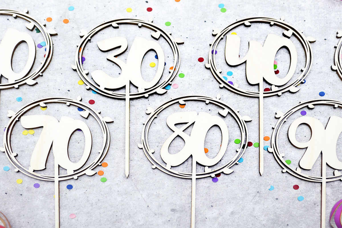 Cake-Topper Zahlen