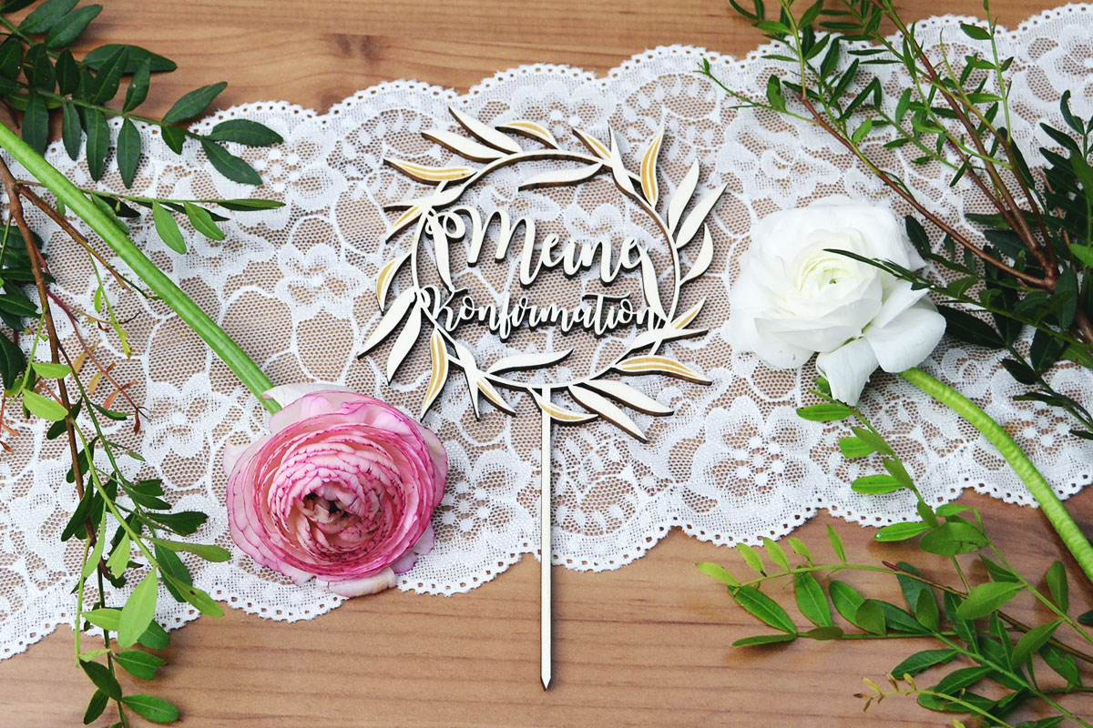 Cake-Topper zur Konfirmation