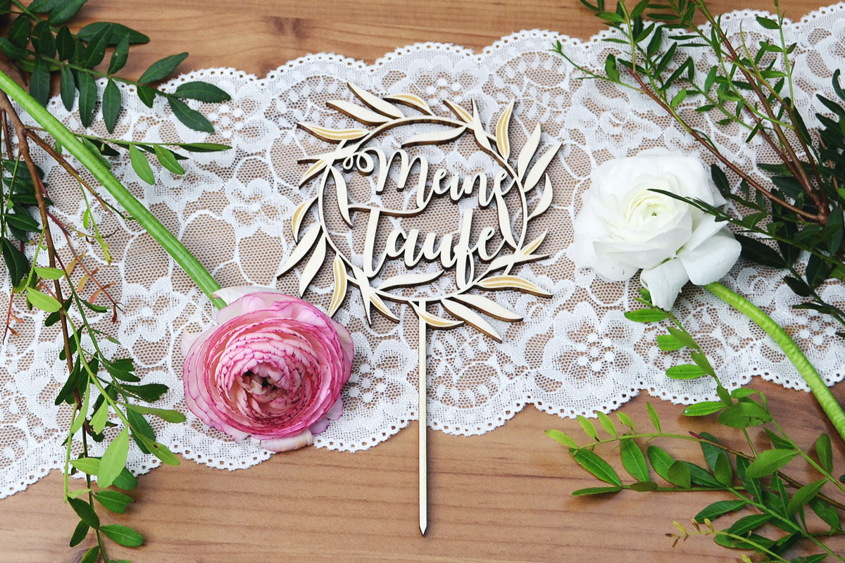Cake-Topper zur Taufe