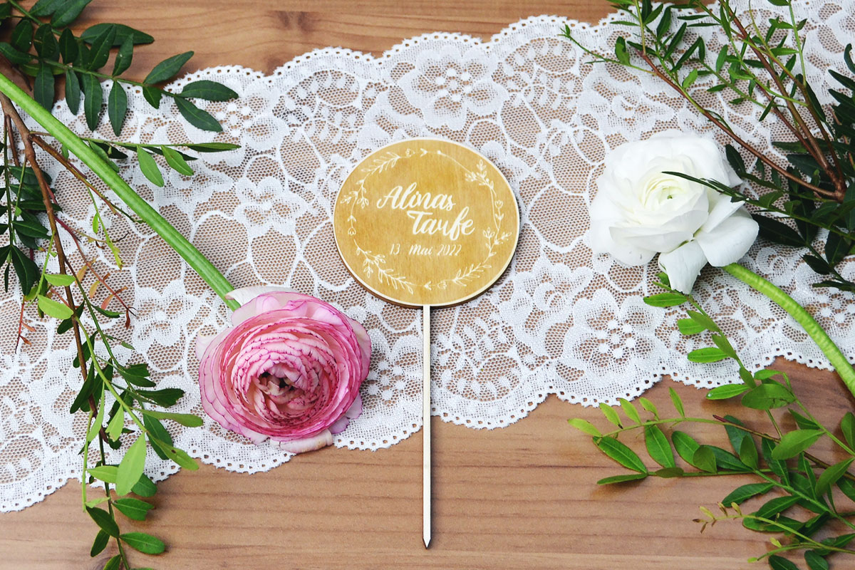 Cake-Topper für Taufe