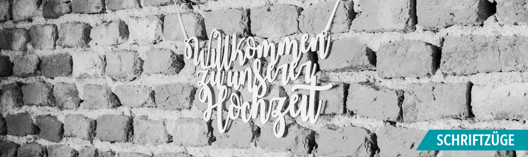 Kategorie Hochzeit Schriftzüge