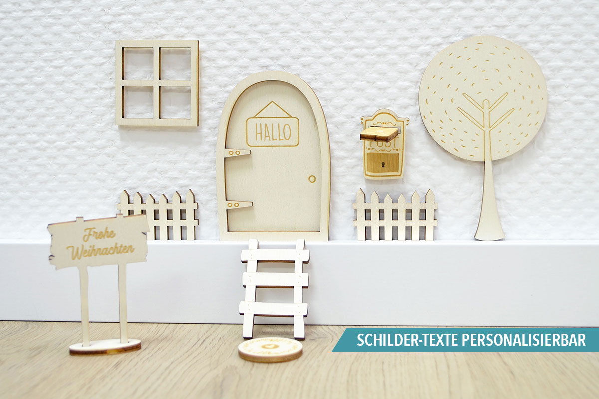 Wichteltür Set personalisierbar