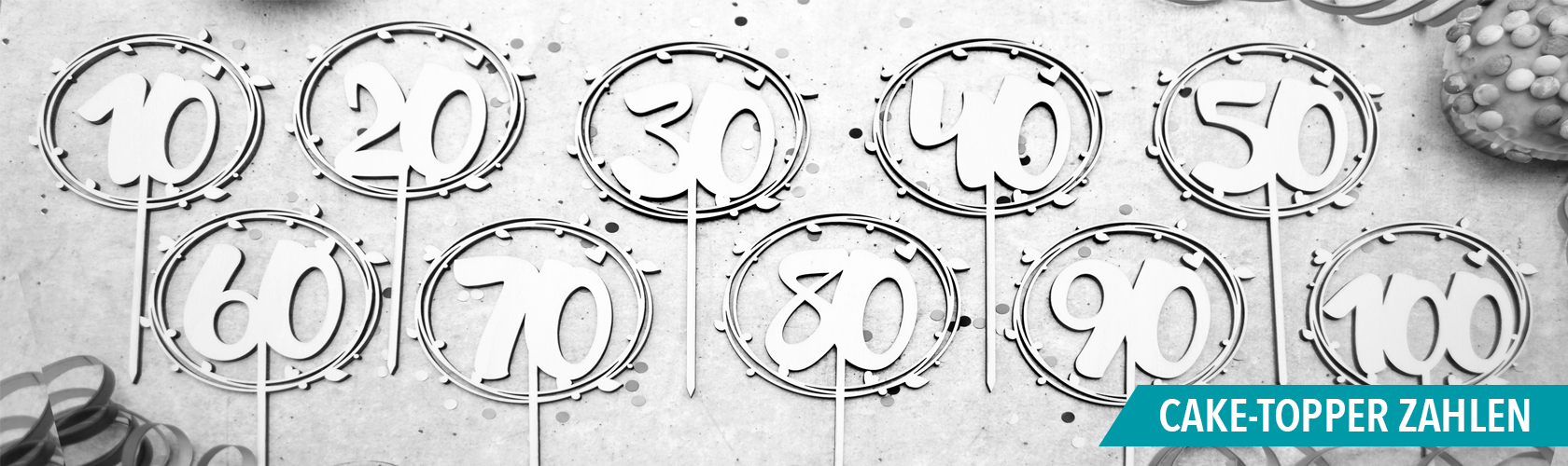 Cake-Topper Zahlen