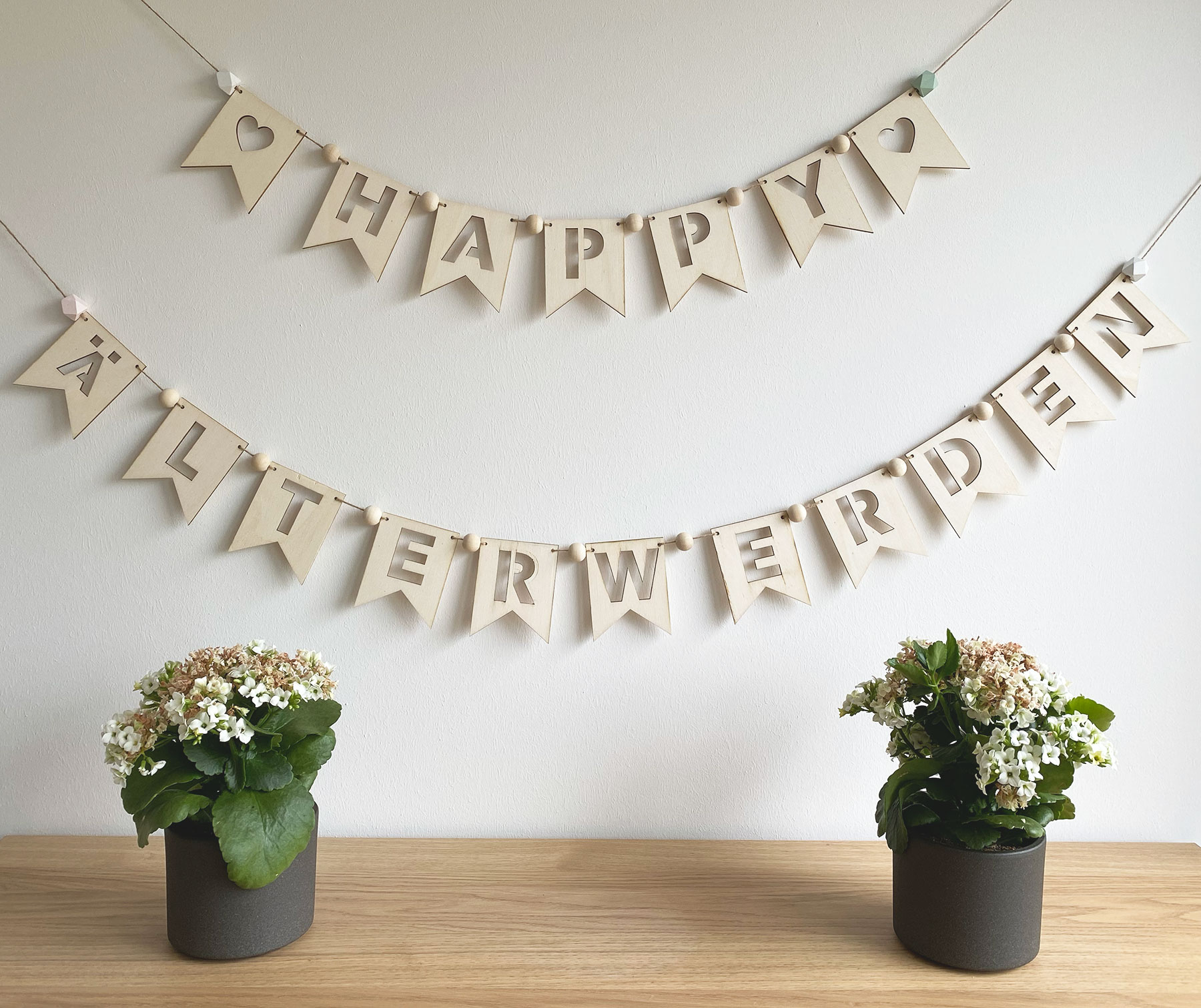 Girlande "Happy Älterwerden"